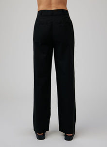 Single Pleat Trouser | Black