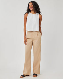 Single Pleat Trouser | Kona Khaki