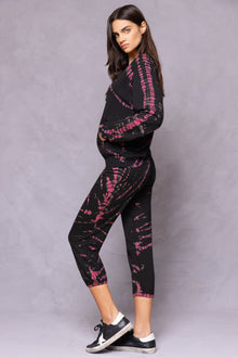 Women | Baby Fleece Basic Pull-On OG Crop Sweatpant | Black Lizard Wash 1