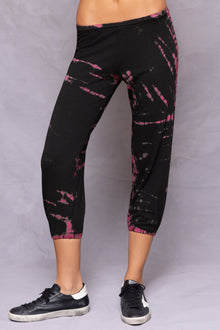 Women | Baby Fleece Basic Pull-On OG Crop Sweatpant | Black Lizard Wash 1