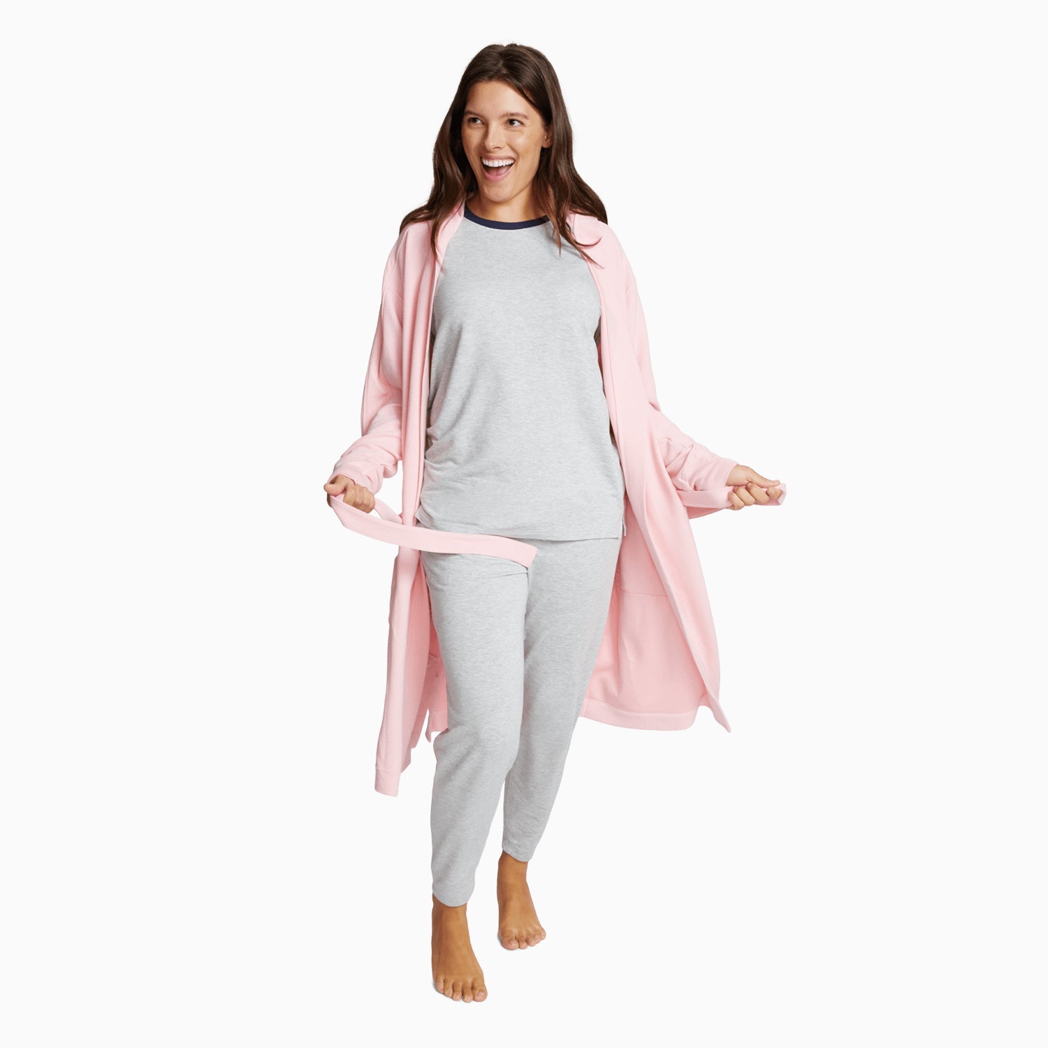Modal Waffle Spa Robe | Flamingo