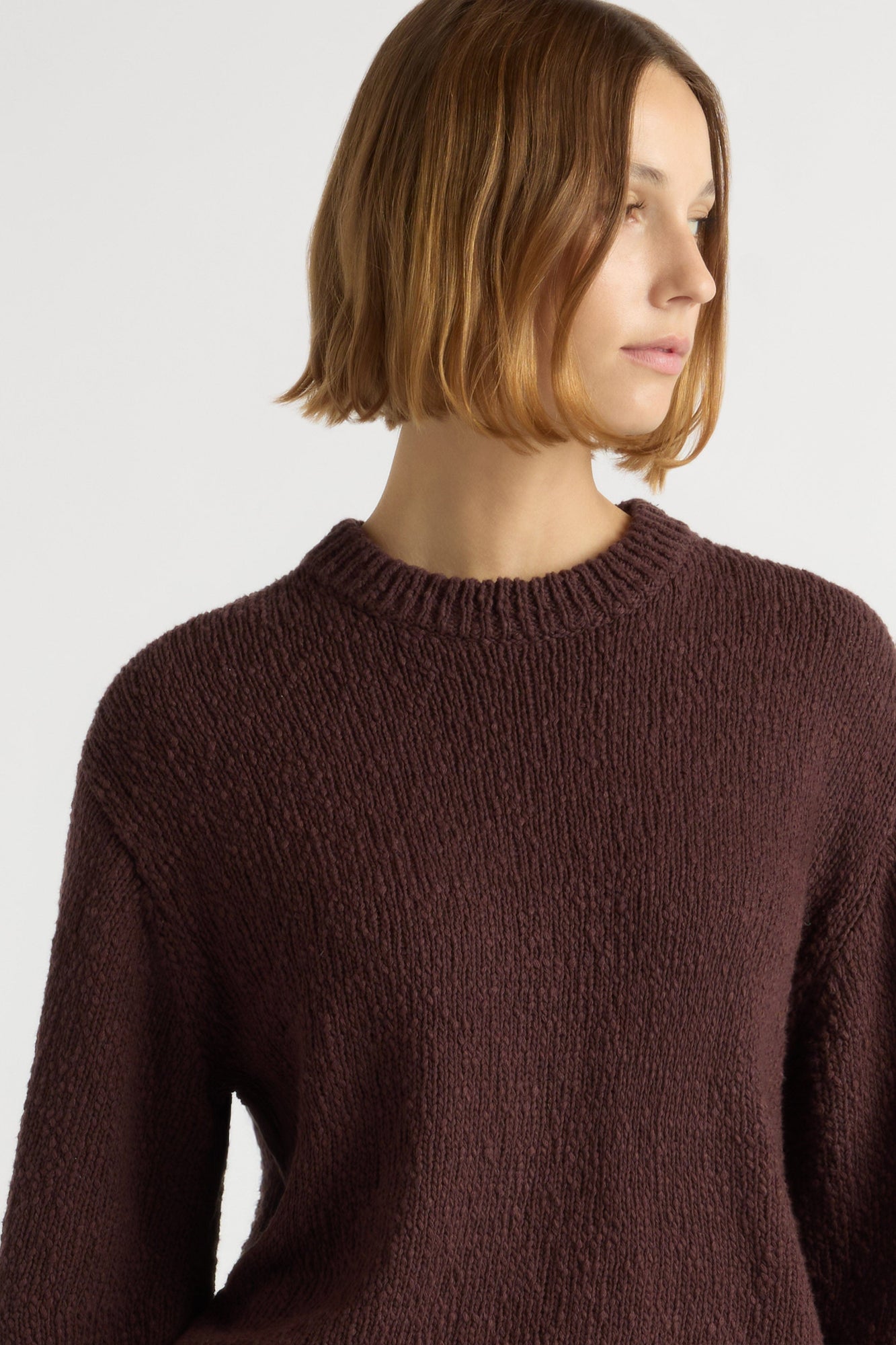 Mali | Sonya Textured Organic Cotton Sweater in Size Small