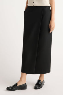Karolina | Spencer Suiting Wrap Maxi Skirt in Size Extra Small