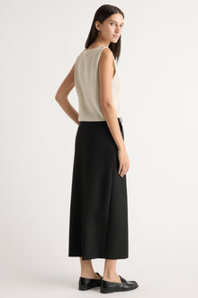Karolina | Spencer Suiting Wrap Maxi Skirt in Size Extra Small