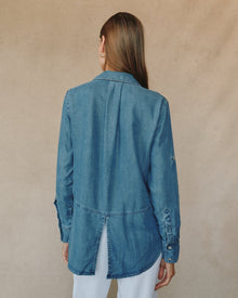 Split Back Button Down | Skyline Spray Wash