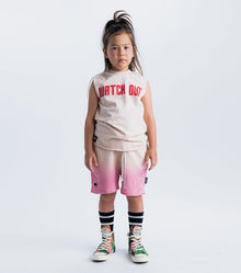Unisex | Watch Out Sleeveless Shirt | Nude