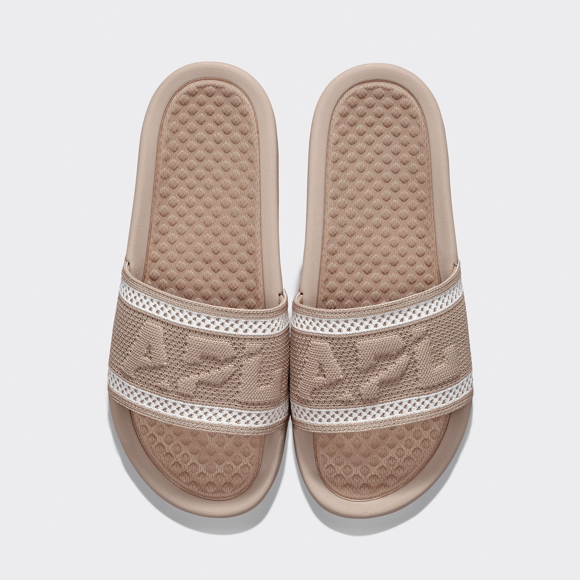 Men | Big Logo TechLoom Slide | Sandstone x Ivory