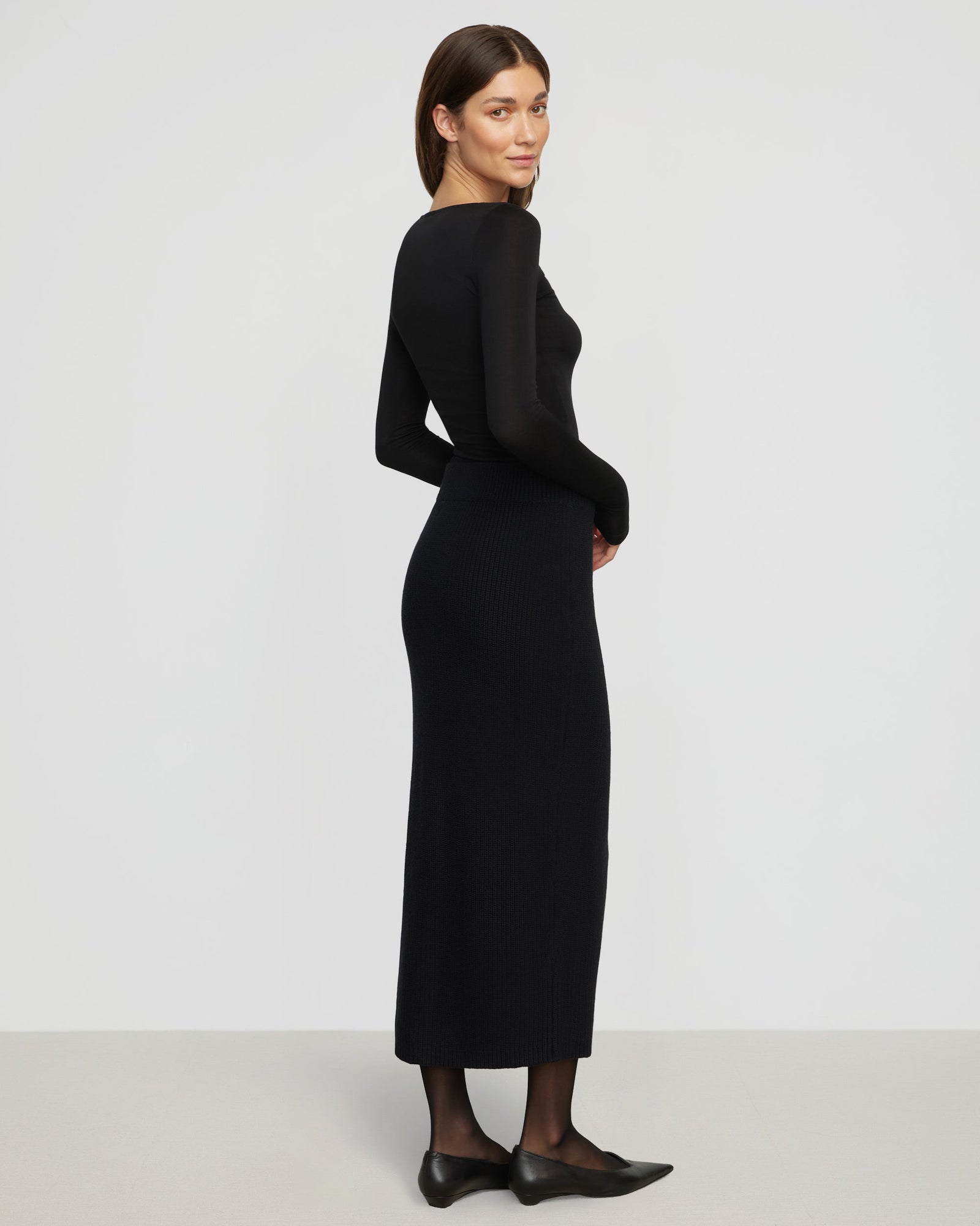 Renee | Sutton Front-Zip Sweater Skirt in Size Extra Small
