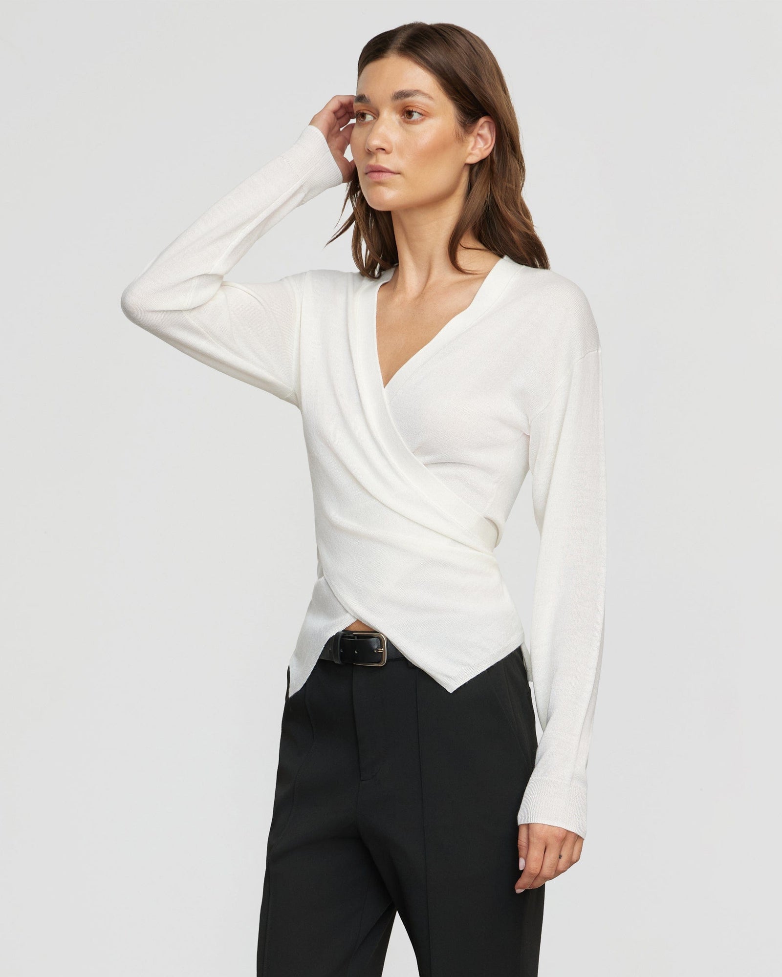 Renee | Tamar Wrap Knit Sweater in Size Small 