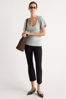 Karolina | Tez Kick-Flare Ponte Stretch Pant in Size Extra Small