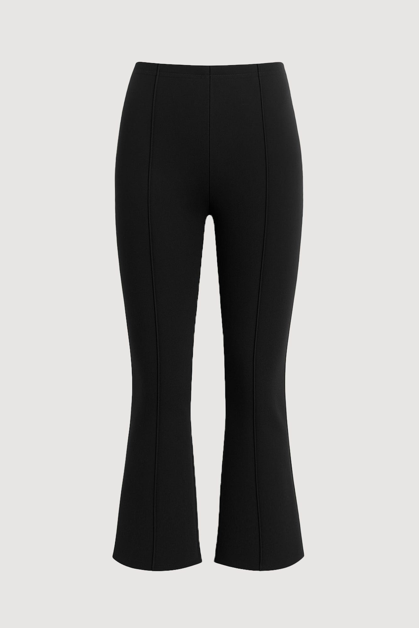 Shelby | Tez Kick-Flare Ponte Stretch Pant in Size Extra Small - Flat