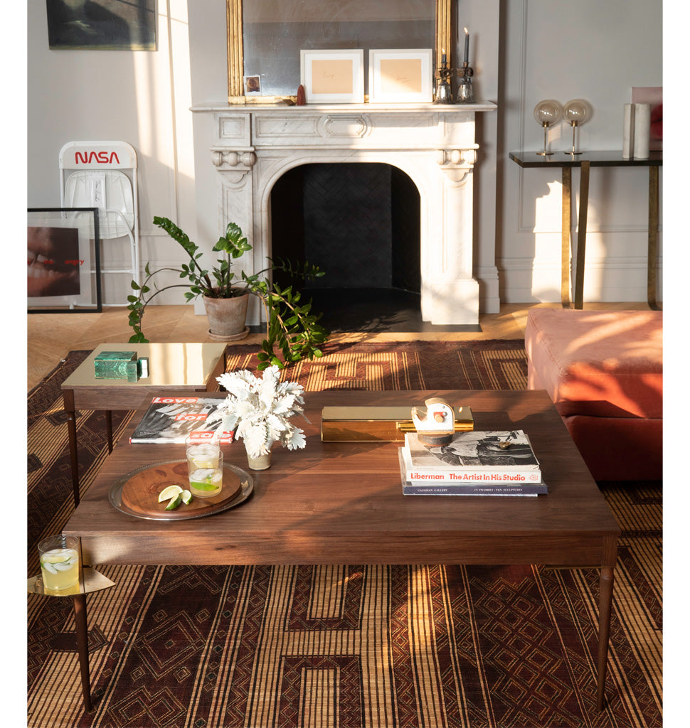 The Cain Coffee Table (Black Walnut)  -- Jenna Lyons Residence, New York City. Image by Sean Pressley 