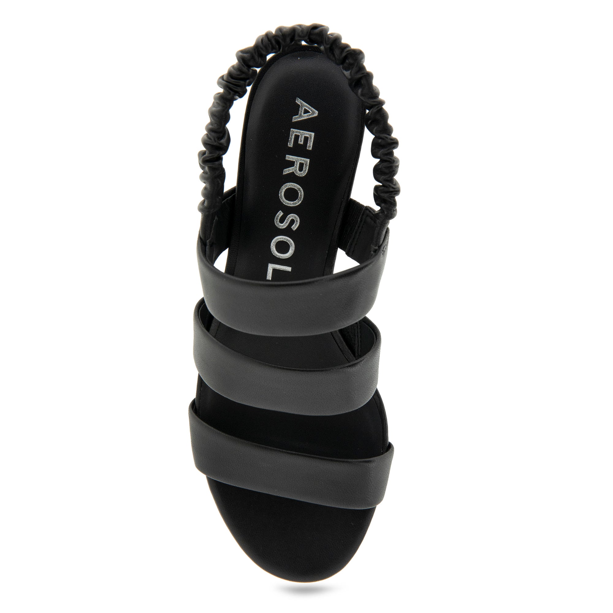 Clarissa Sandal Dress Block Hee | Black Leather