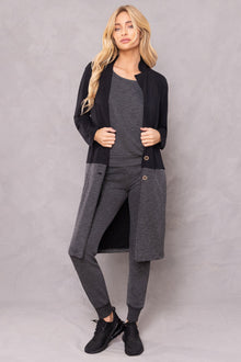 Women | Tonal Striated Jacket | Black