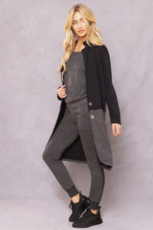 Women | Tonal Striated Jacket | Black