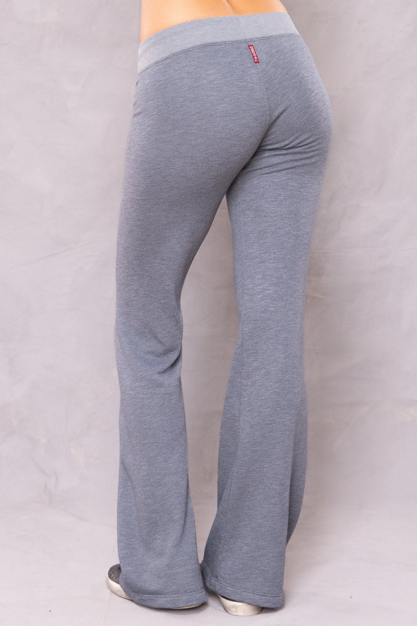 Women | Striated Wide Leg Drawstring Sweatpant | Glass