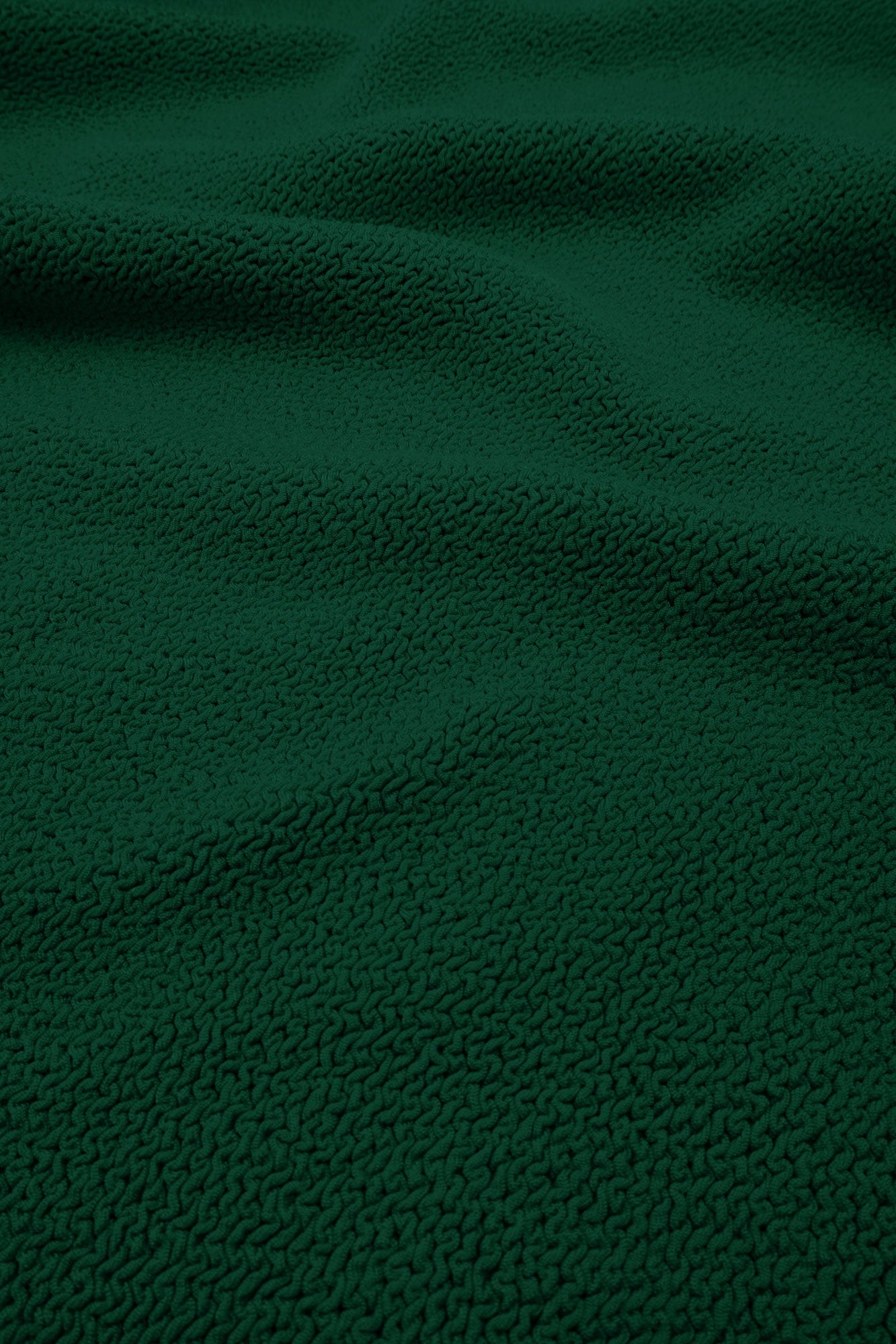 UNE PIECE-Crinkle Cut Square Neck One Piece FOREST GREEN