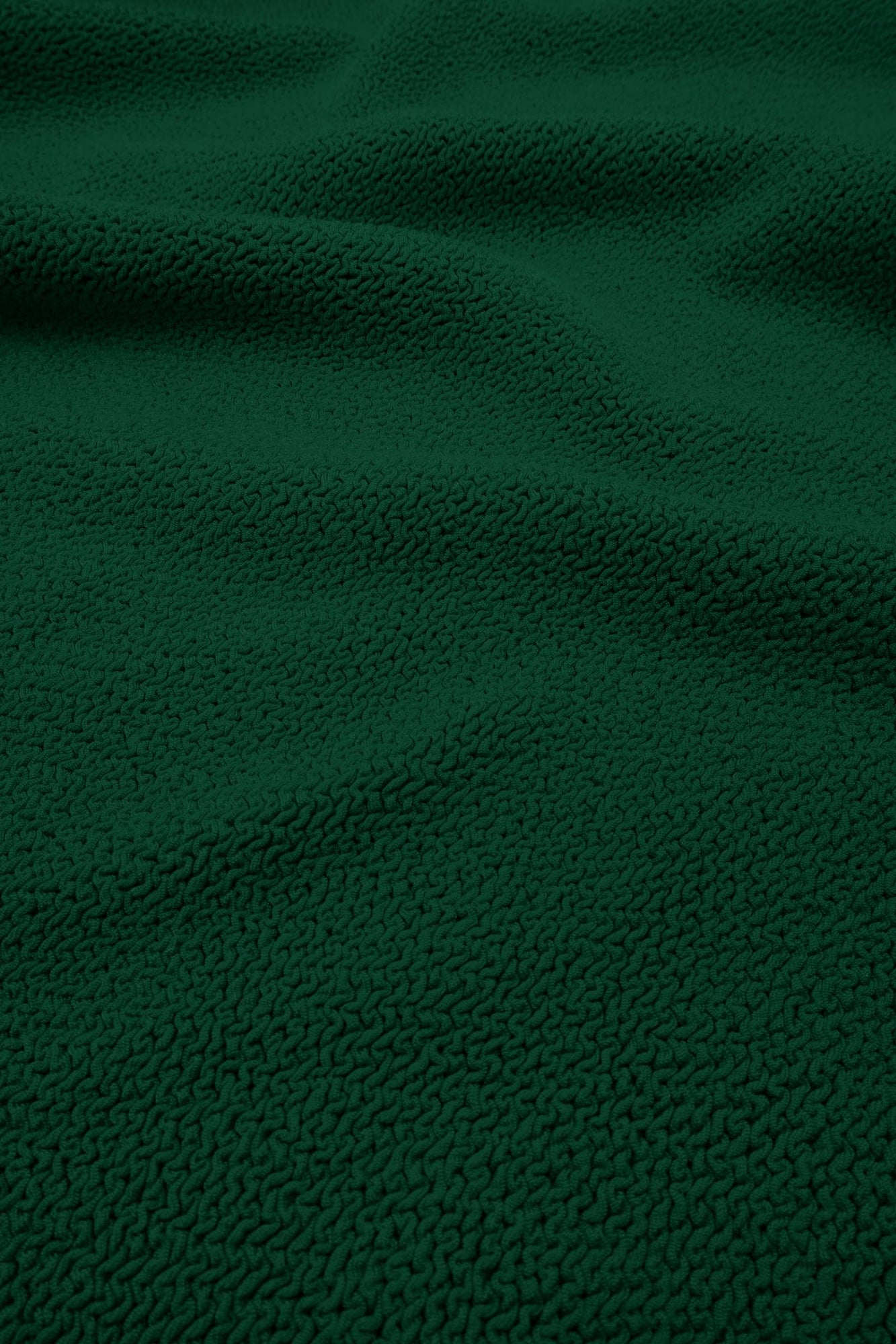 UNE PIECE-Crinkle Cut V-Neck One Piece with Ring FOREST GREEN