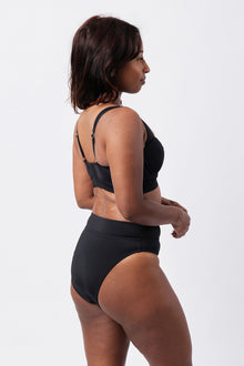 UNE PIECE-Original Bustier Balconette Bikini Bralette BLACK