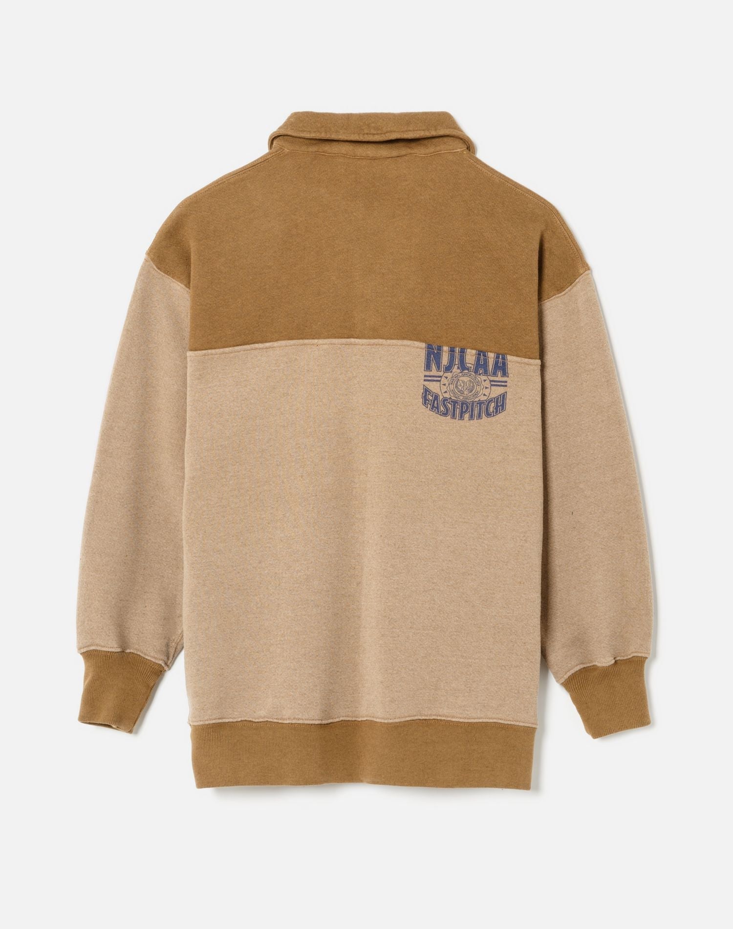Womens | Upcycled 80s Oversized Half Zip | Assorted Caramel
