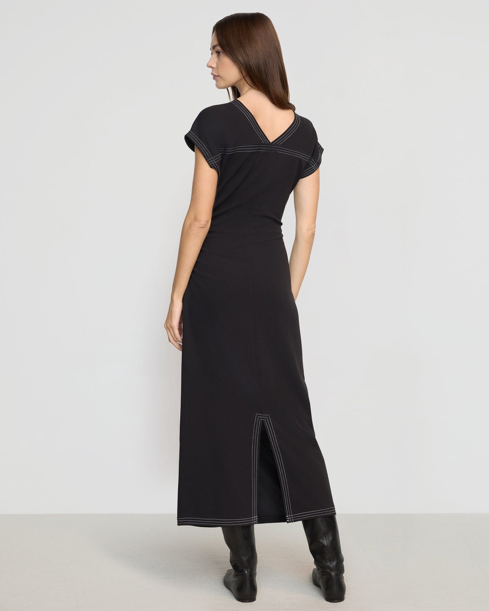 Beate | Vela Ruched-Waist Dress Dress in Size Extra Small