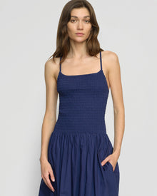 Renee | Venus Smocked Midi Dress in Size Small