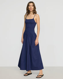 Renee | Venus Smocked Midi Dress in Size Small