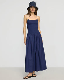 Renee | Venus Smocked Midi Dress in Size Small