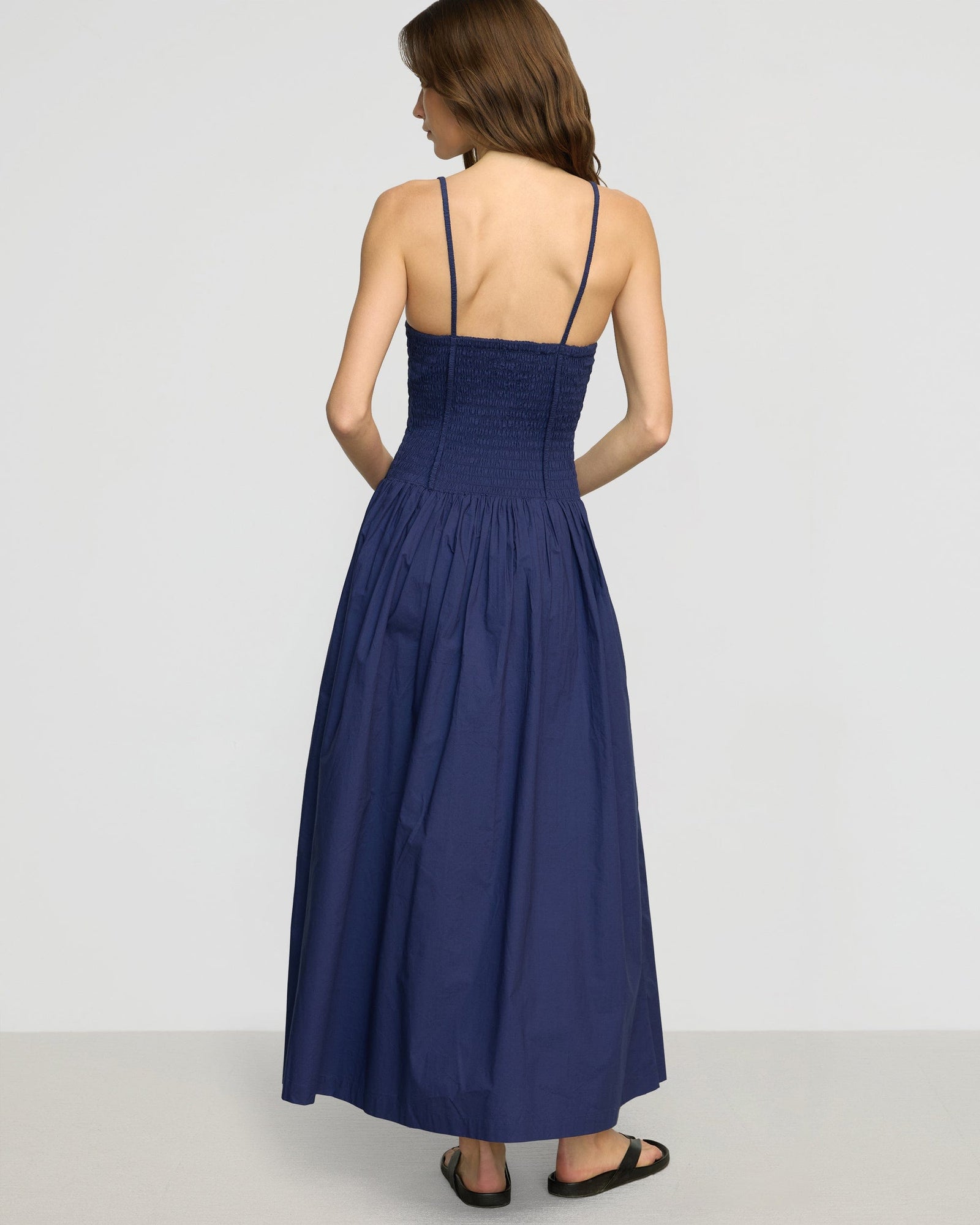 Renee | Venus Smocked Midi Dress in Size Small