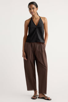 Isilda | Vesna Organic Cotton V-Neck Halter Top in Size Extra Small