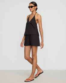 Vanessa | Vesna Organic Cotton V-Neck Halter Top in Size Small