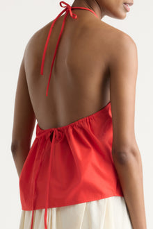 Isilda | Vesna Organic Cotton V-Neck Halter Top in Size Extra Small