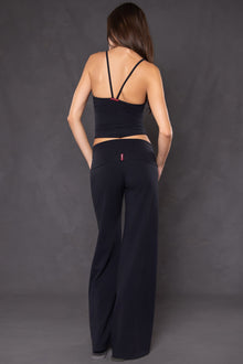 Women | Contour Rolldown Wide Leg Pant | Charcoal/Jet