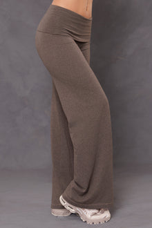 Women | Contour Rolldown Wide Leg Pant | Charcoal/Woodsmoke