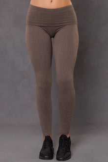 Women | Contour Rolldown Ankle Legging | Charcoal/Woodsmoke