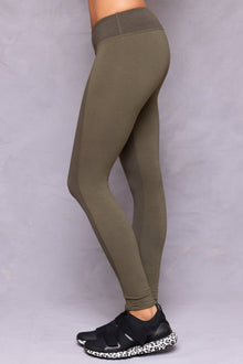 Women | Center Seam Tonal Legging | Olive