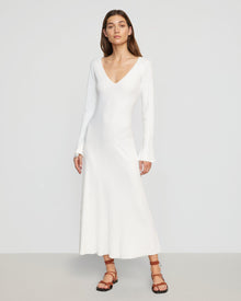 Renee | Wesley Ribbed V-Neck Sweater Dress in Size Small
