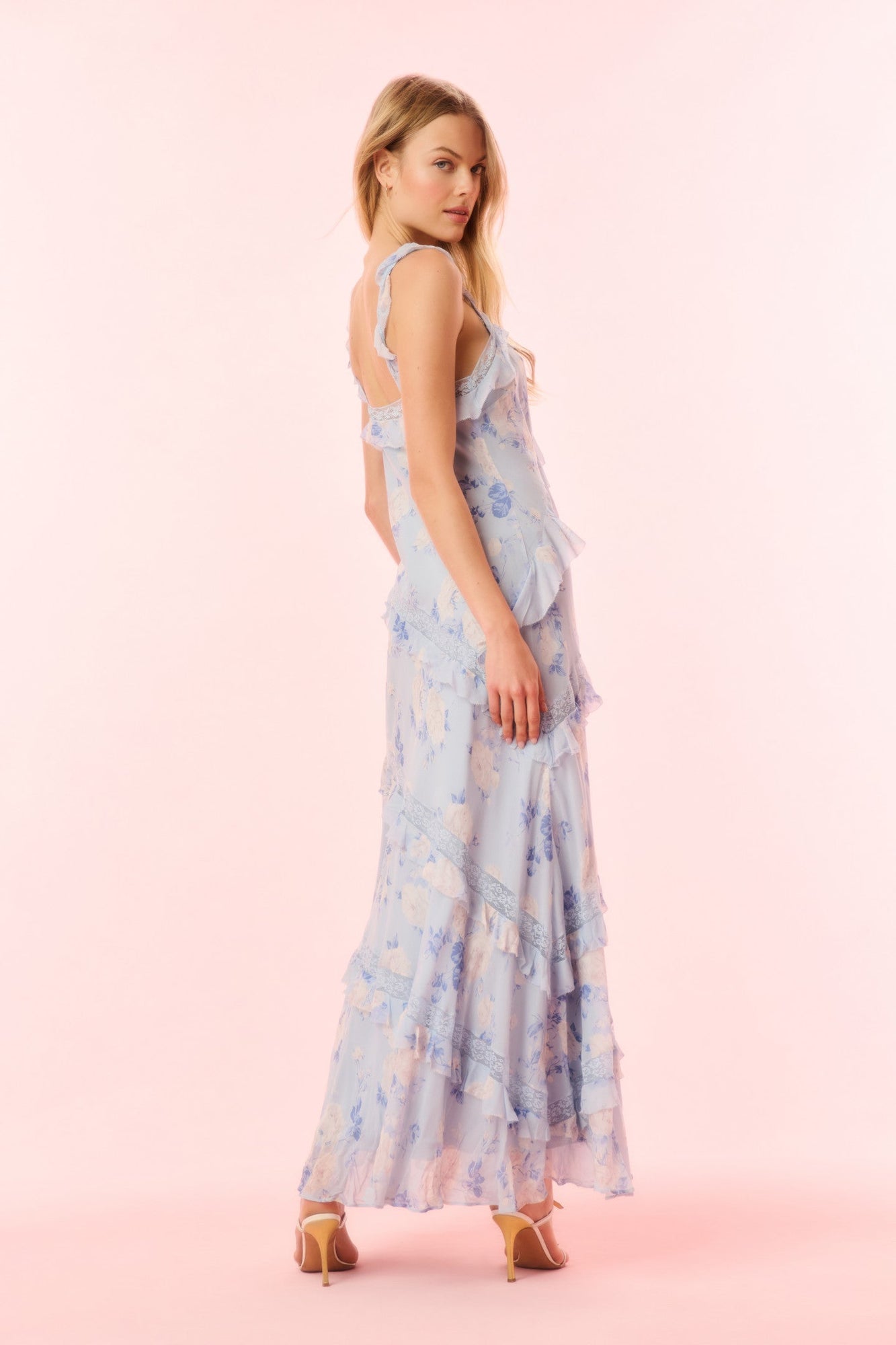 Radiance Heirloom Print Maxi Dress | Whisper Blue