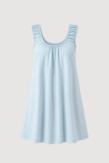 Aya | Winnie Organic Cotton U-Neck Mini Dress - Flat