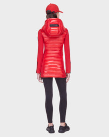 Women | MERINA Hybrid Lightweight Down Jacket | Poppy Red