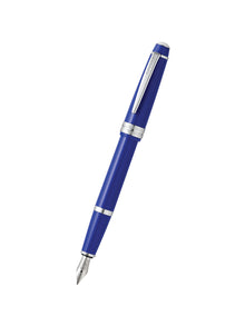 Bailey Resin Fine Nib Fountain Pen | Light Polished Blue