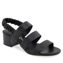 Clarissa Sandal Dress Block Hee | Black Leather