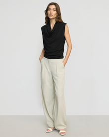 Renee | Yan Wide Barrel-Leg Pant in Size Small
