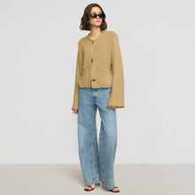 Yoojin Textured Knit Cardigan | Honey Oat