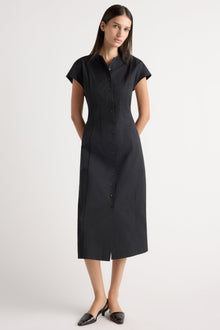 Karolina | Zarine Sculpted Button Dress in Size Extra Small