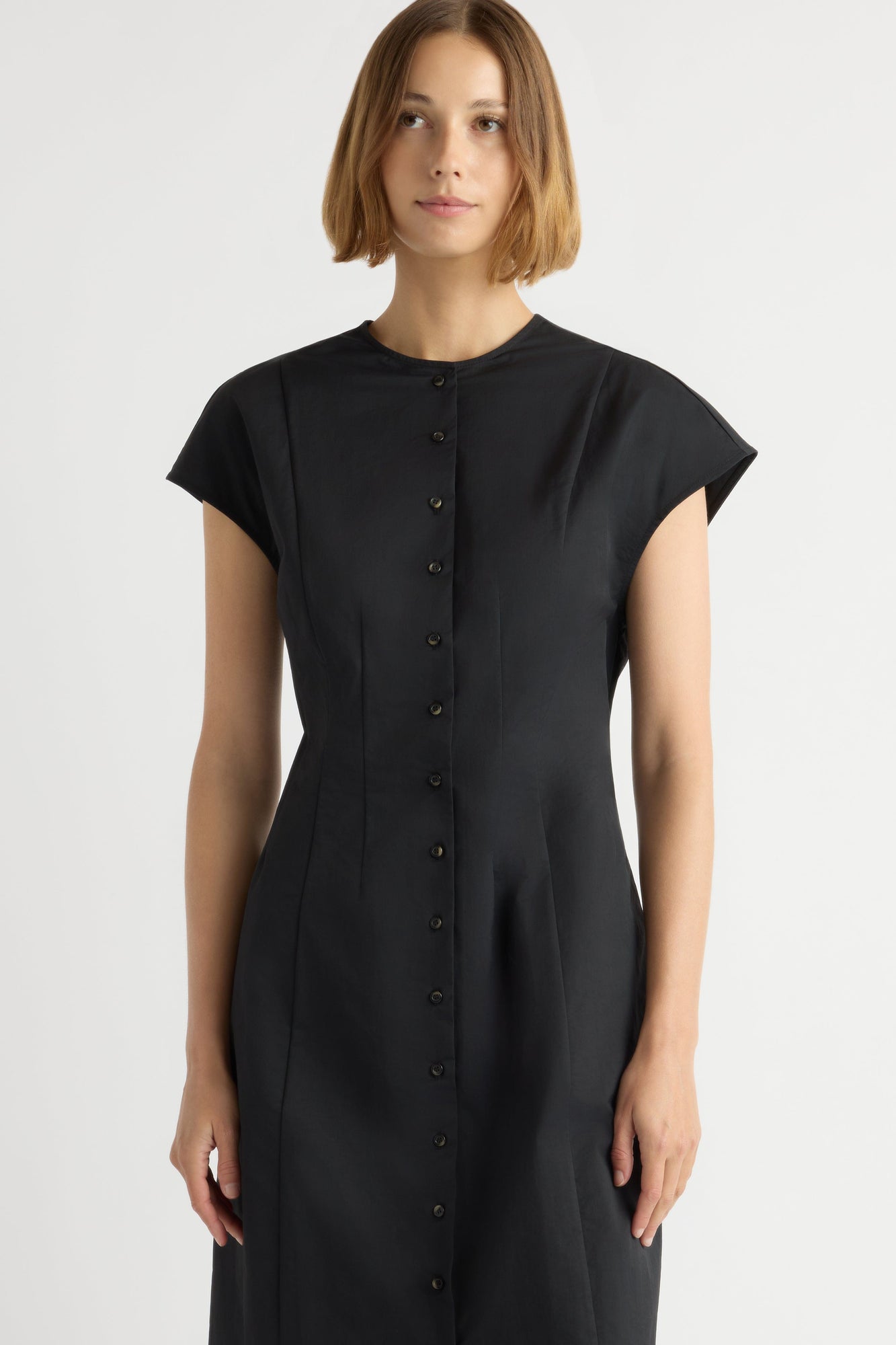 Mali | Zarine Sculpted Button Dress in Size Small
