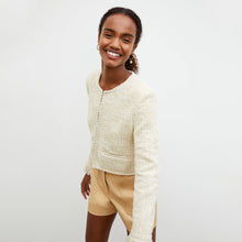 Front image of a woman wearing the Adina Short - Everyday Twill in Butter